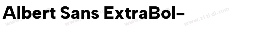 Albert Sans ExtraBol字体转换